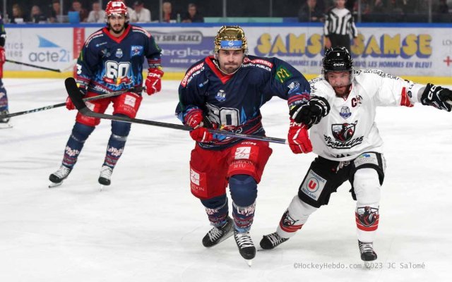 Photo hockey match Grenoble  - Chamonix  le 19/09/2023