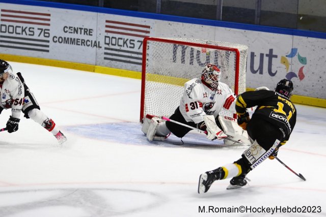 Photo hockey match Rouen - Chamonix  le 13/10/2023