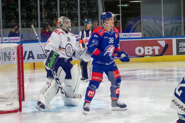 Photo hockey match Zürich - Lugano le 27/10/2023
