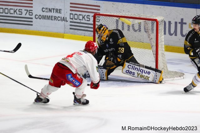 Photo hockey match Rouen - Grenoble  le 31/10/2023