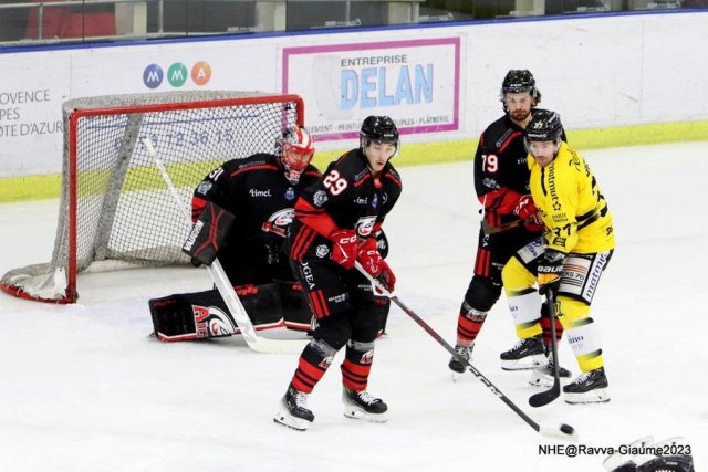 Photo hockey match Nice - Rouen le 03/11/2023