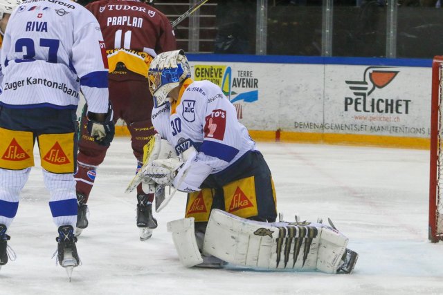 Photo hockey match Genève - Zug le 04/11/2023
