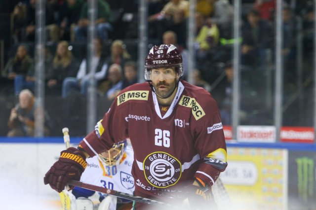 Photo hockey match Genève - Zug le 04/11/2023