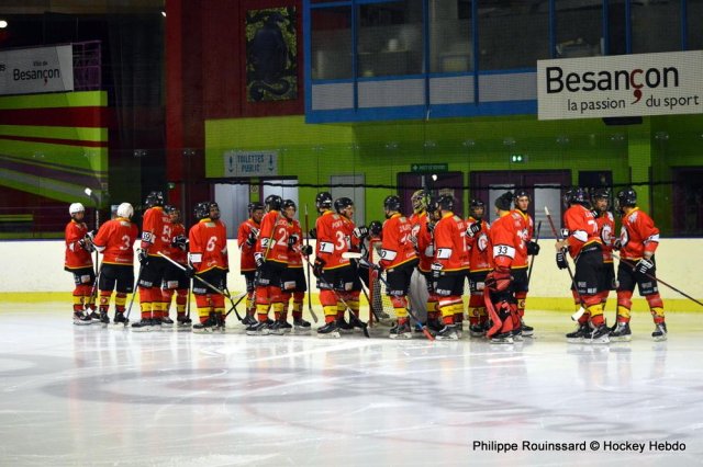 Photo hockey match Besançon - Nimes le 18/11/2023