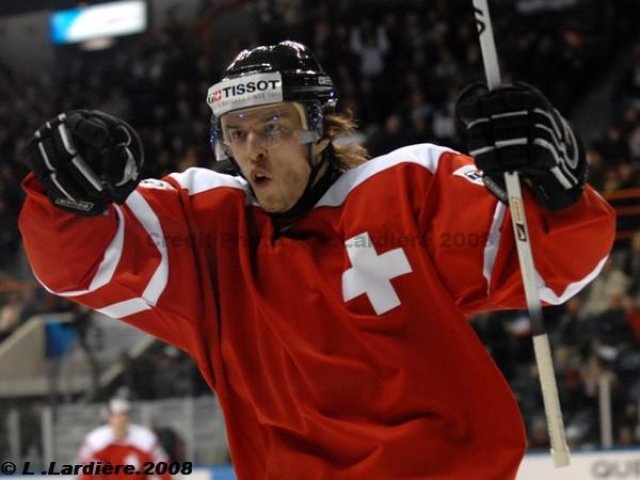 Photo hockey album Mondiaux : 2ème journée - Suisse / France - L. Lardière
