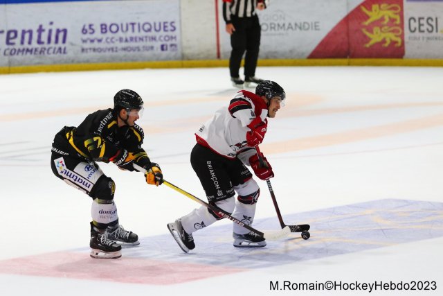 Photo hockey match Rouen - Briançon  le 23/11/2023