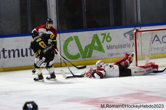 Photo hockey match Rouen - Briançon  le 23/11/2023