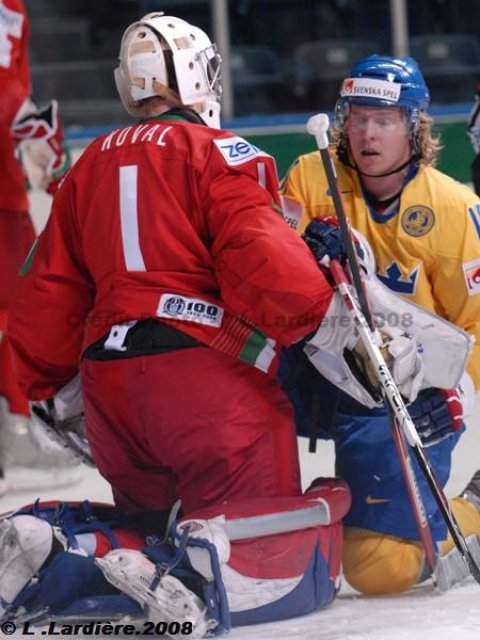 Photo hockey album Mondiaux : 2ème journée - Suède / Biélorussie