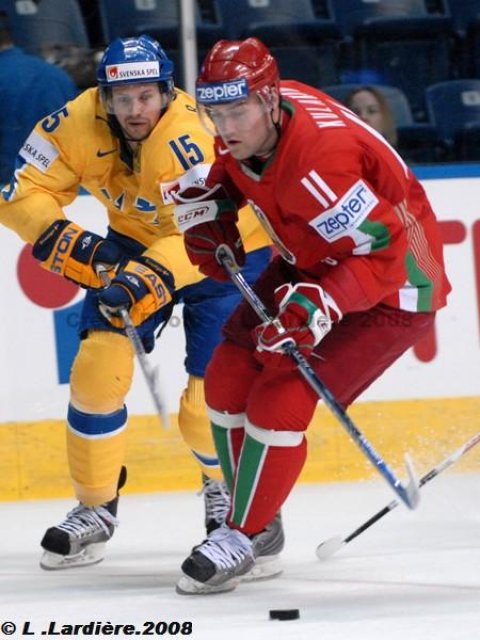 Photo hockey album Mondiaux : 2ème journée - Suède / Biélorussie