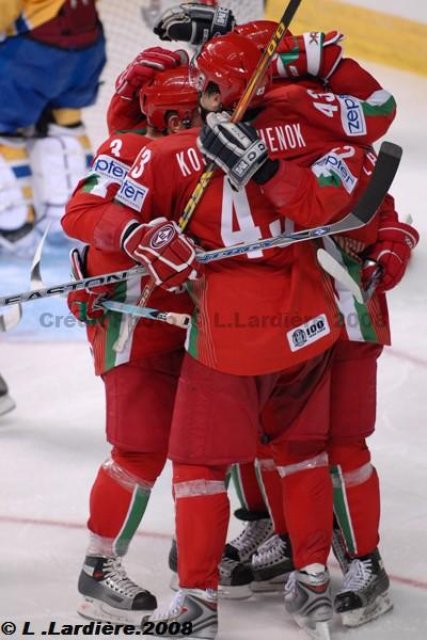 Photo hockey album Mondiaux : 2ème journée - Suède / Biélorussie