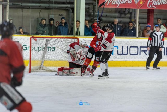 Photo hockey match Chamonix  - Briançon  le 01/12/2023