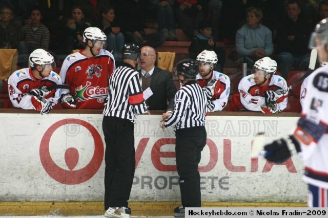 Photo hockey match Briançon  - Grenoble  le 10/10/2009