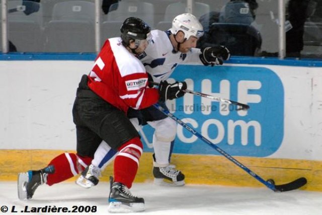 Photo hockey album Mondiaux : 2ème journée - Suisse / France - L. Lardière