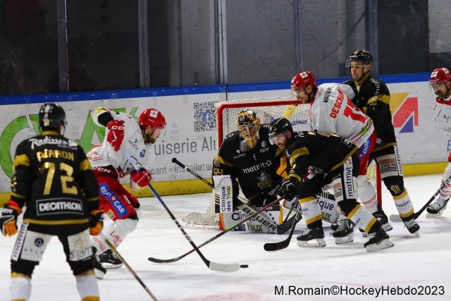 Photo hockey match Rouen - Grenoble  le 05/12/2023