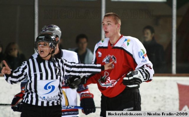 Photo hockey match Briançon  - Grenoble  le 10/10/2009