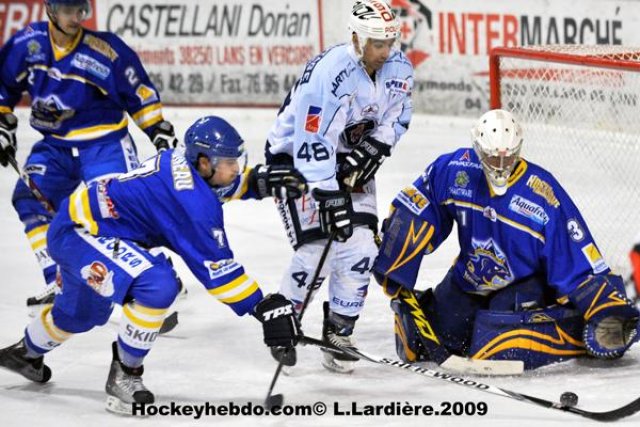 Photo hockey match Villard-de-Lans - Angers  le 10/10/2009