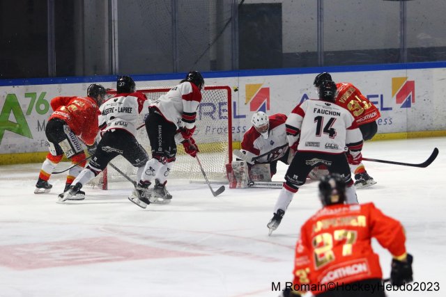 Photo hockey match Rouen - Briançon  le 22/12/2023