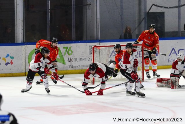 Photo hockey match Rouen - Briançon  le 22/12/2023