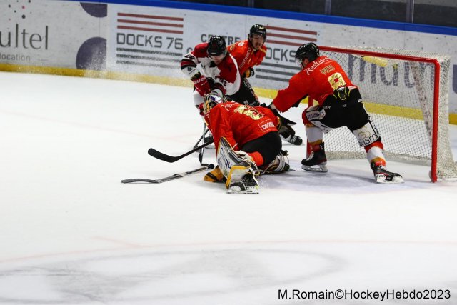 Photo hockey match Rouen - Briançon  le 22/12/2023