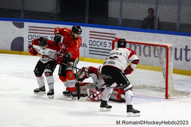 Photo hockey match Rouen - Briançon  le 22/12/2023