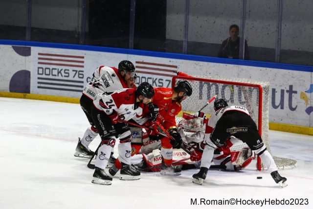 Photo hockey match Rouen - Briançon  le 22/12/2023