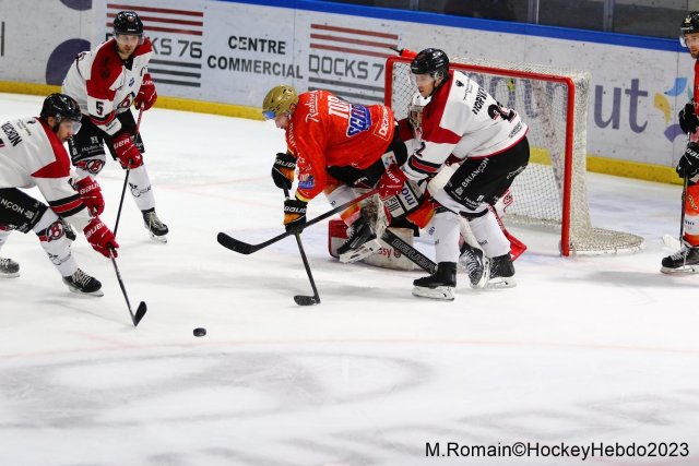 Photo hockey match Rouen - Briançon  le 22/12/2023