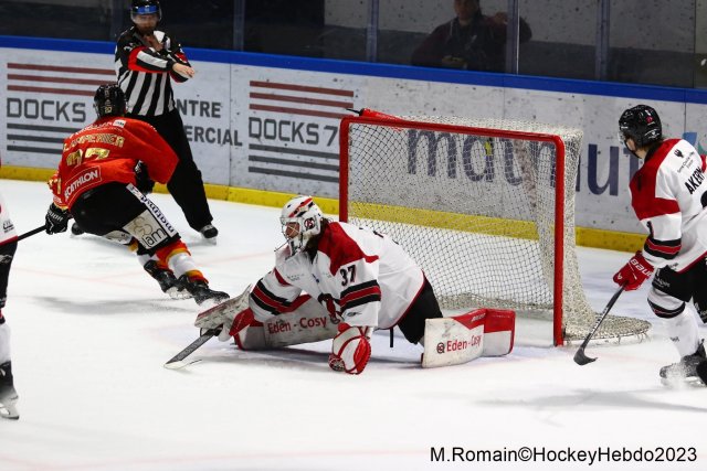 Photo hockey match Rouen - Briançon  le 22/12/2023