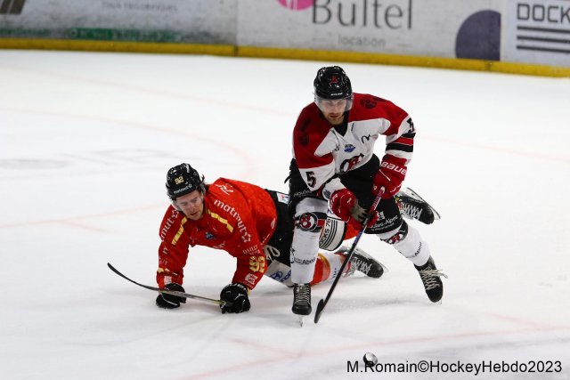 Photo hockey match Rouen - Briançon  le 22/12/2023