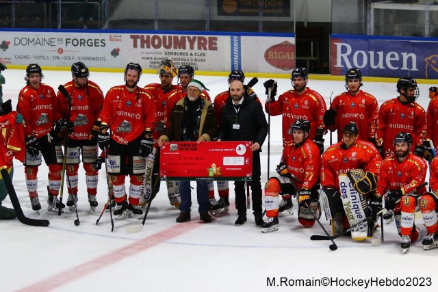 Photo hockey match Rouen - Briançon  le 22/12/2023