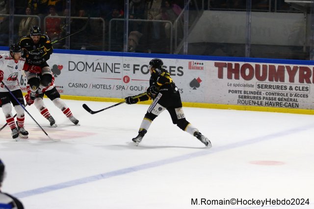 Photo hockey match Rouen - Nice le 03/01/2024