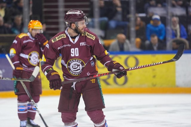 Photo hockey match Genève - Zug le 12/01/2024