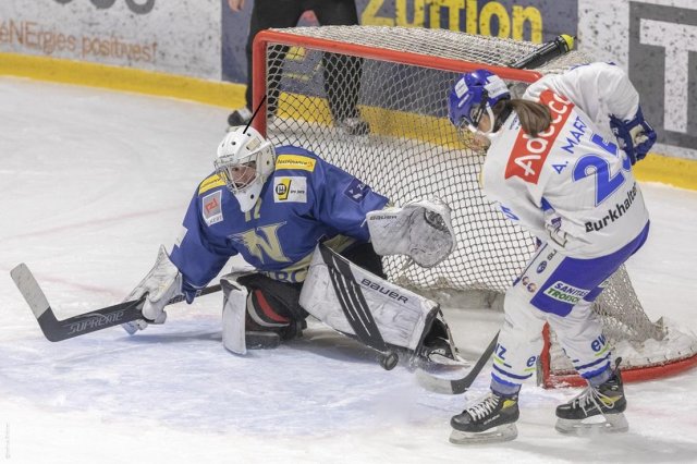 Photo hockey match Neuchâtel - Zürich le 14/01/2024