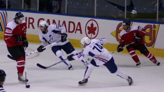 Photo hockey album Mondiaux : 2ème journée - Suisse / France - N. Leleu