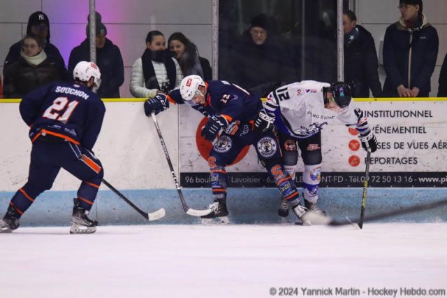 Photo hockey match Clermont-Ferrand - Courchevel-Méribel-Pralognan le 20/01/2024