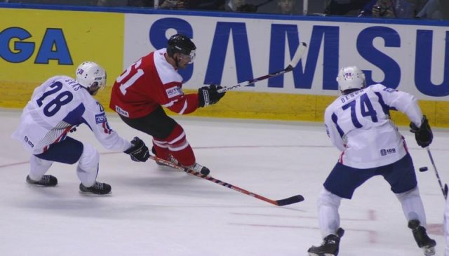 Photo hockey album Mondiaux : 2ème journée - Suisse / France - N. Leleu