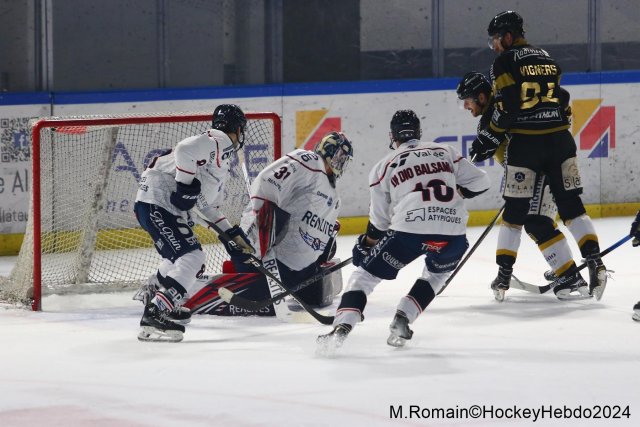 Photo hockey match Rouen - Angers  le 28/01/2024