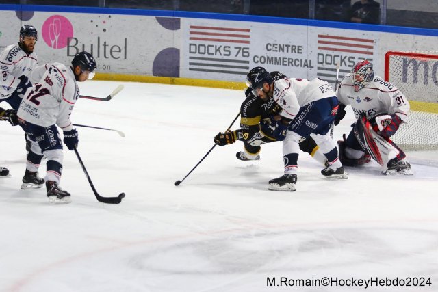 Photo hockey match Rouen - Angers  le 28/01/2024