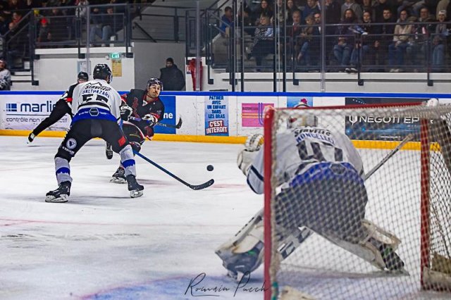 Photo hockey match Toulouse-Blagnac - Courchevel-Méribel-Pralognan le 03/02/2024