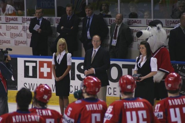 Photo hockey album Mondiaux : 3ème journée - Russie / Rep. Tchèque - N. Leleu
