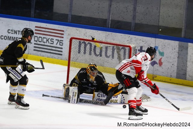 Photo hockey match Rouen - Nice le 09/03/2024