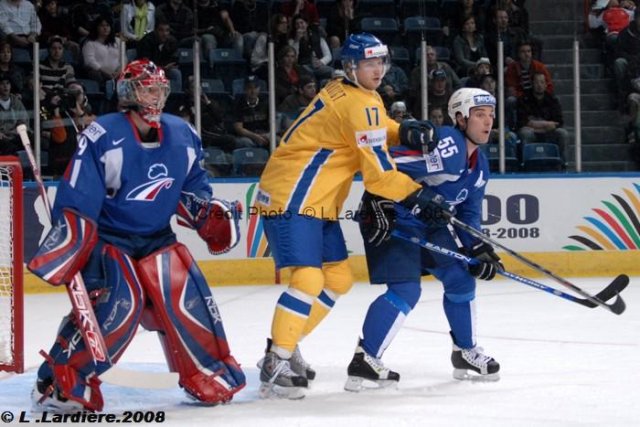Photo hockey album Mondiaux : 4ème journée - France / Suède L. Lardière