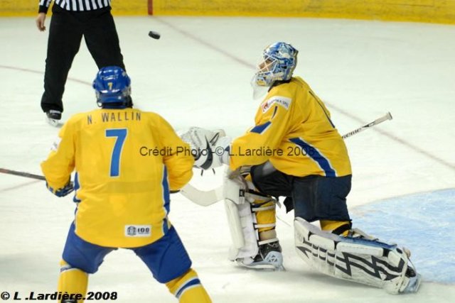 Photo hockey album Mondiaux : 4ème journée - France / Suède L. Lardière