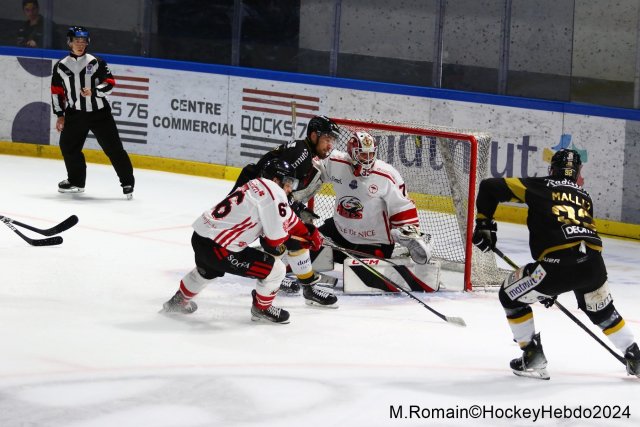 Photo hockey match Rouen - Nice le 16/03/2024