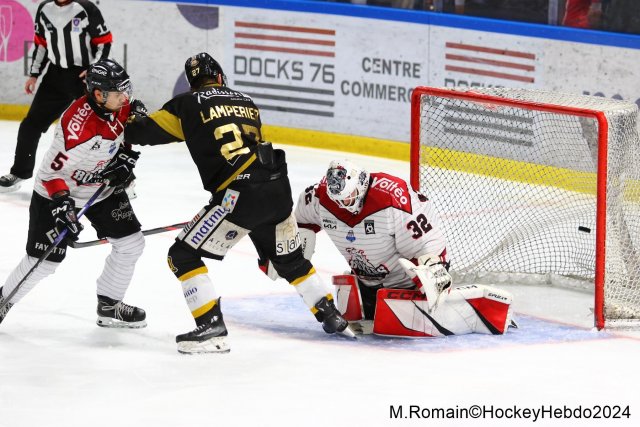Photo hockey match Rouen - Bordeaux le 05/04/2024