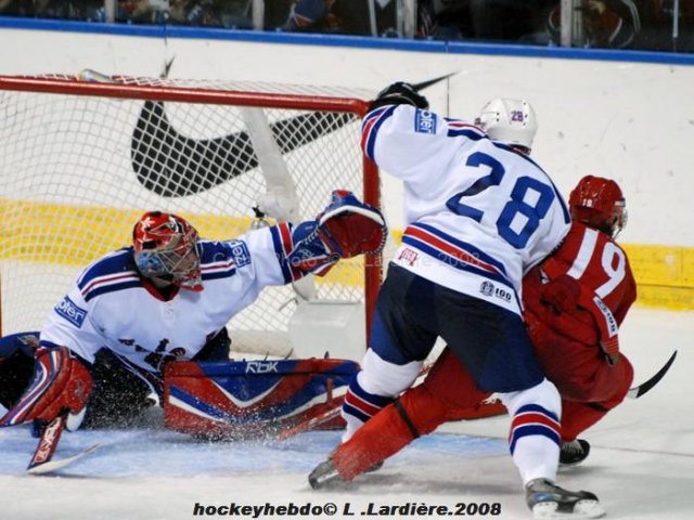 Photo hockey album Mondiaux : 6ème journée -  France / Biélorussie - L. Lardière
