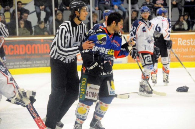 Photo hockey match Caen  - Brest  le 27/10/2009