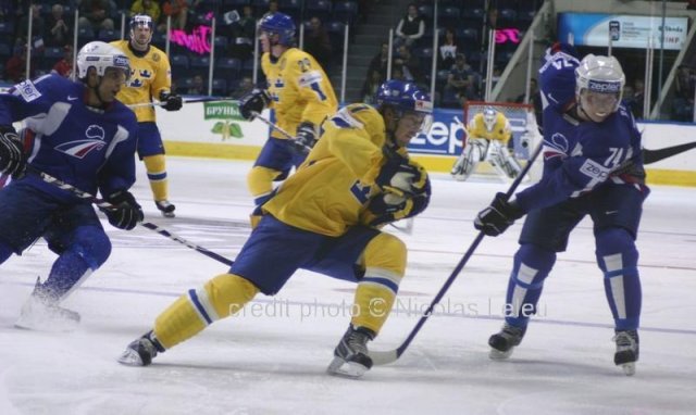 Photo hockey album Mondiaux : 4ème journée - France / Suède N. Leleu