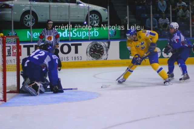 Photo hockey album Mondiaux : 4ème journée - France / Suède N. Leleu