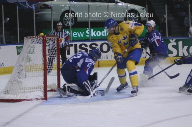 Photo hockey album Mondiaux : 4ème journée - France / Suède N. Leleu