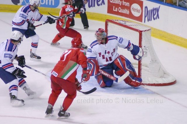 Photo hockey album Mondiaux : 6ème journée - France / Biélorussie - N. Leleu